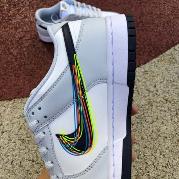 Nike Dunk Low x 3D Swoosh Sneakers - Picture 8 of 10